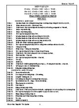 Giáo án Vật lí lớp 9 - Chương trình cả năm - Năm học 2007-2008 - Nguyễn Văn Quyên